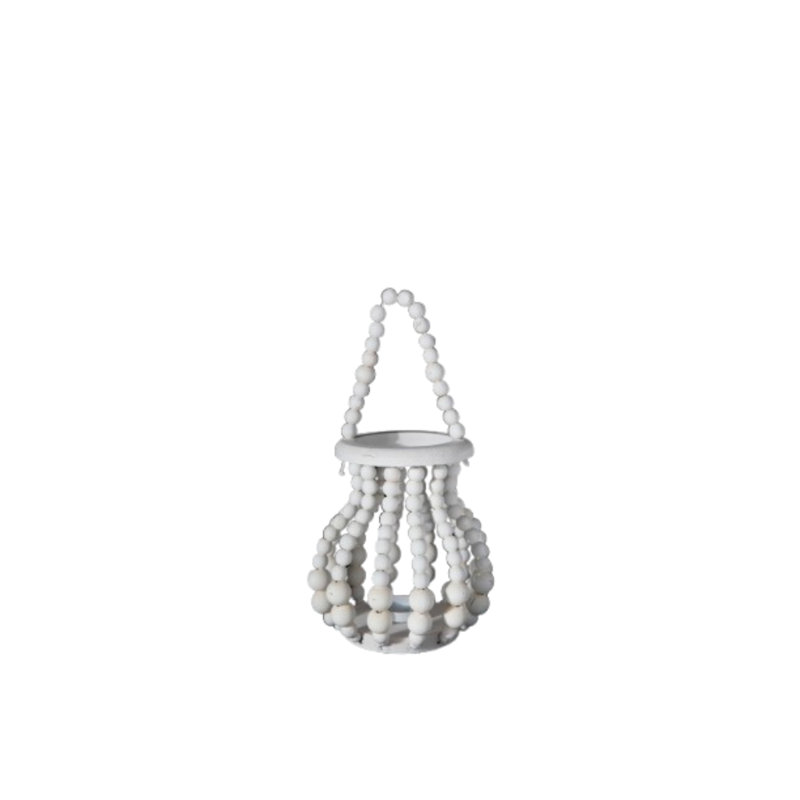 8.75'' H Wood Tabletop Lantern