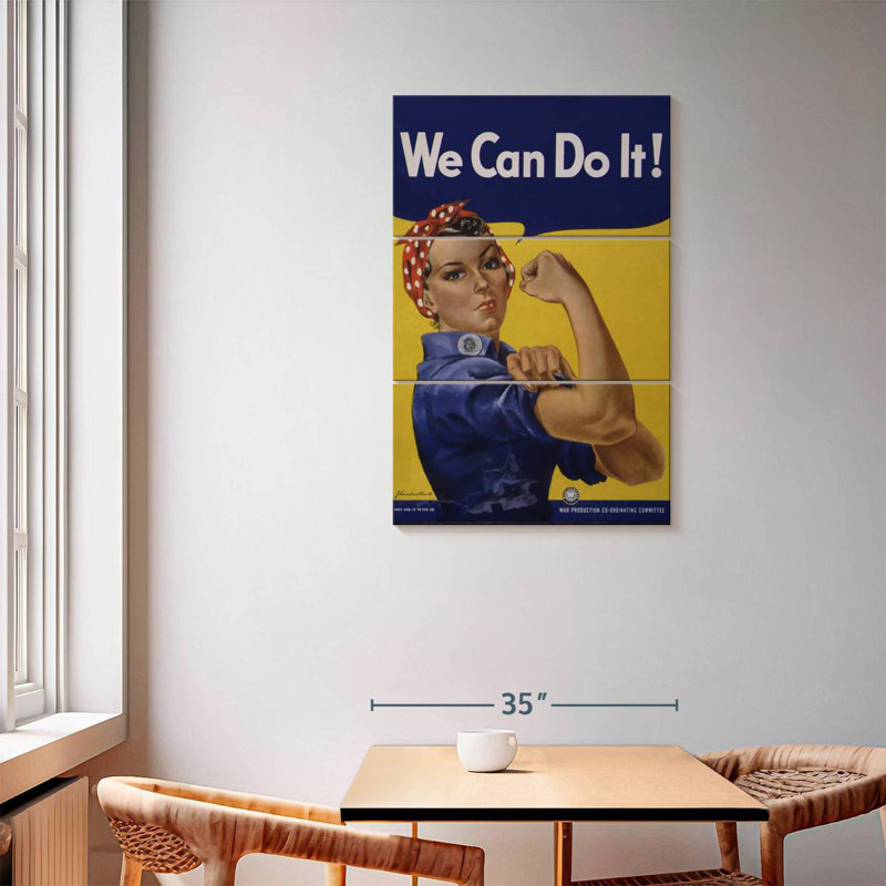 Tergel We Can Do It Feminism Quote, 57" H x 36" W