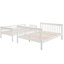 Lit superposé simple blanc avec rangement pour escalier. Fabrication solide. Conception fonctionnelle. Améliore l'espace de la chambre à coucher. Assemblage. Aucune boîte à ressorts requise. Espace de rangement abondant et garde-corps-1107718512