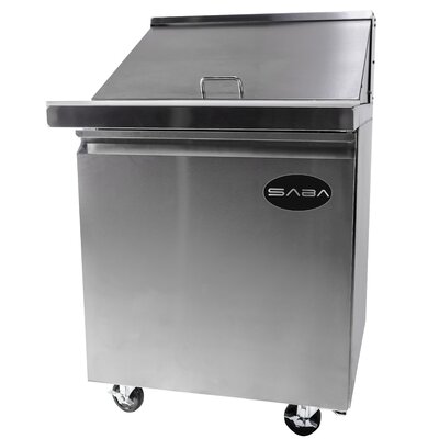 One Door Mega Top Sandwich 27.5"" W x 34"" D Prep Station -  SABA, SPS-27-12M