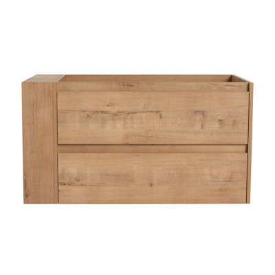 36" Wall Mounting Bathroom Vanity, Soft Close Drawer(Only Vanity, Without Basin) 