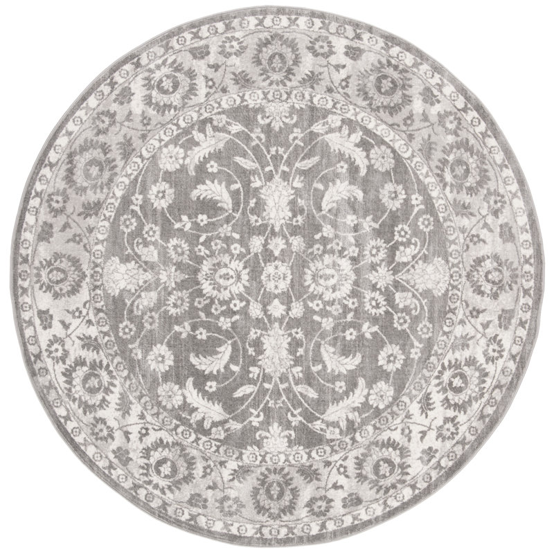 Larnakas Oriental Area Rug, Round 201 cm
