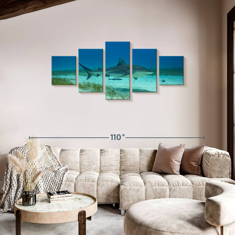 Bull Shark Habitat, 36" H x 80" W