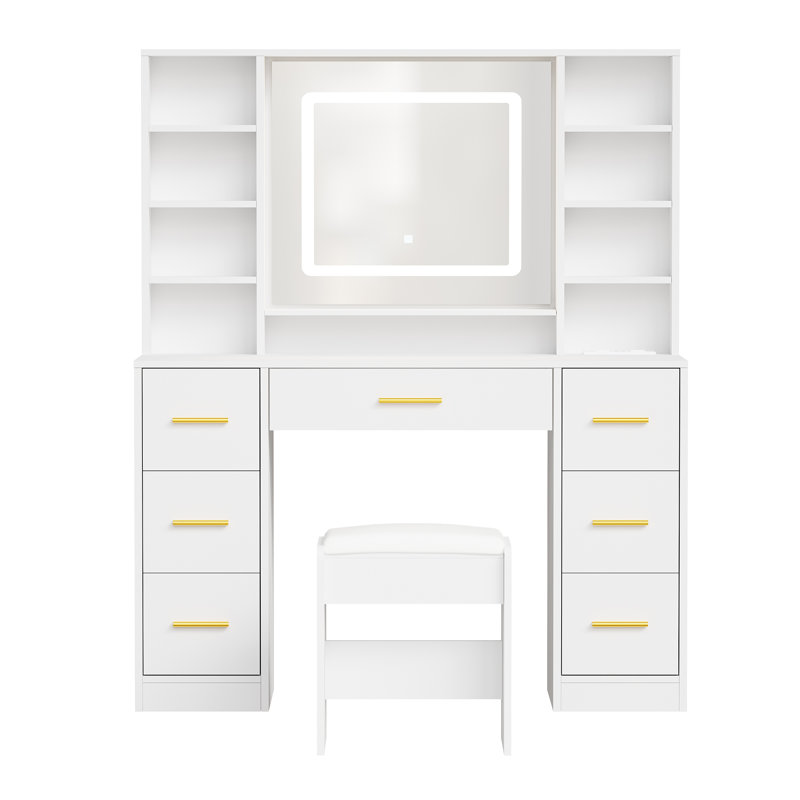 Adriel Dressing Table with Mirror