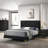 James Black Upholstered Queen Panel Bed-171824986