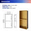 Niche murale en acier inoxydable-102480531