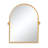 36" Gold Metal Arch Tilting Framed Accent Mirror