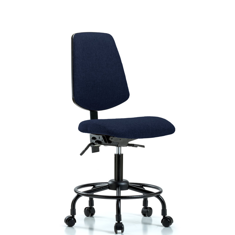 Chaise de dessinateur ergonomique Caius, Noir, Non inclus, Oui