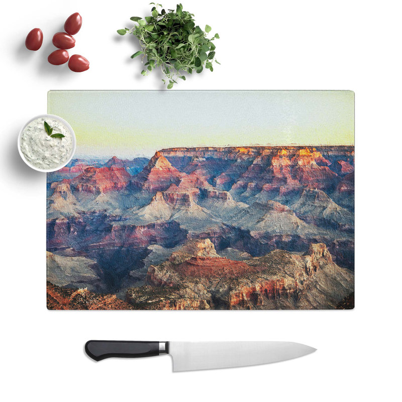 Tempered Glass The Grand Canyon Arizona Chopping Board, 28.5 cm W x 20 cm L