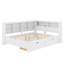 Lit de jour en bois avec 2 tiroirs, tablette et ports de chargement USB-22306336-22306339