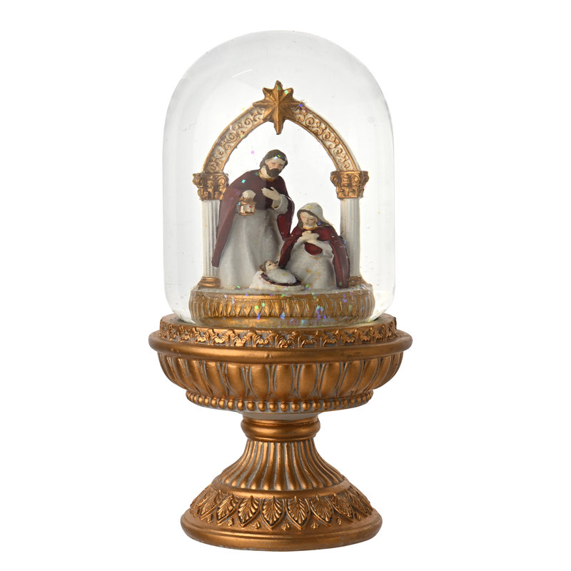 Regal Tidings Nativity Cloche Water Ball