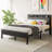 Full Size Bed Frame, Storage Headboard With Charging Station, Solid And Stable, Noise Free, No Box Spring Needed,-1422685770-1422685769