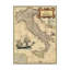 «Italy Map» par Vision Studio - impression sur toile tendue-33522714