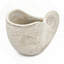 Pot à fleurs 11,5X6,7X7,7 "sable et ciment Nautilus avec finition texturée beige-1304473114