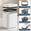 Ensemble de 2 poubelles de salle de bain 2,7 gallons avec couvercle-115613002