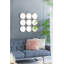 27,2 po de miroir décoratif contemporain de style minimaliste pour chambre à coucher