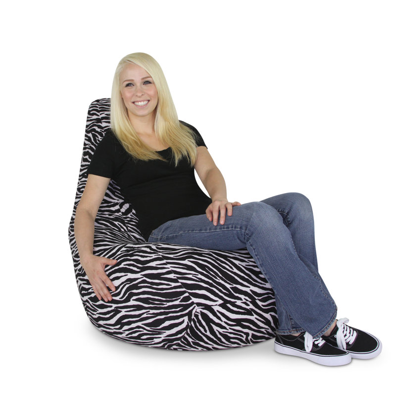 American Furniture Alliance Adult Bean Bag Chair, Black 