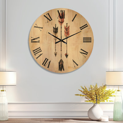 Très grande horloge murale Tribal