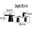 Ensemble de tables basses en marbre italien minimaliste