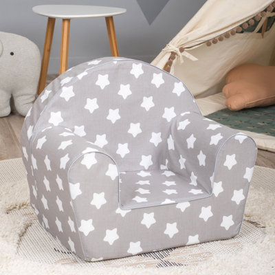 Kids 16.5'' Foam Chair Chair and Ottoman