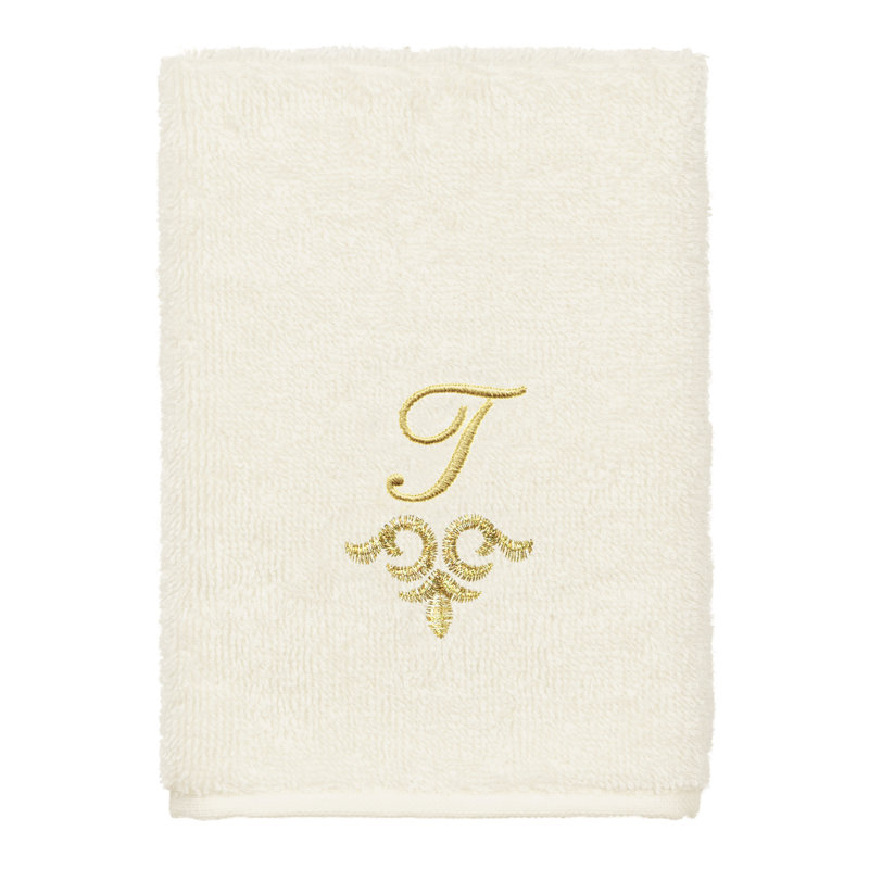 Ensemble de serviettes 100% lin Linica, T, Paquet de 2 débarbouillettes, Crème