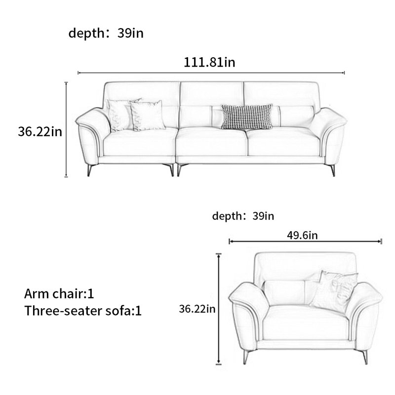 Modern and simple American sofa
