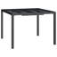 Doher Rectangular Metal Outdoor Dining Table , cm W cm D-1435636396