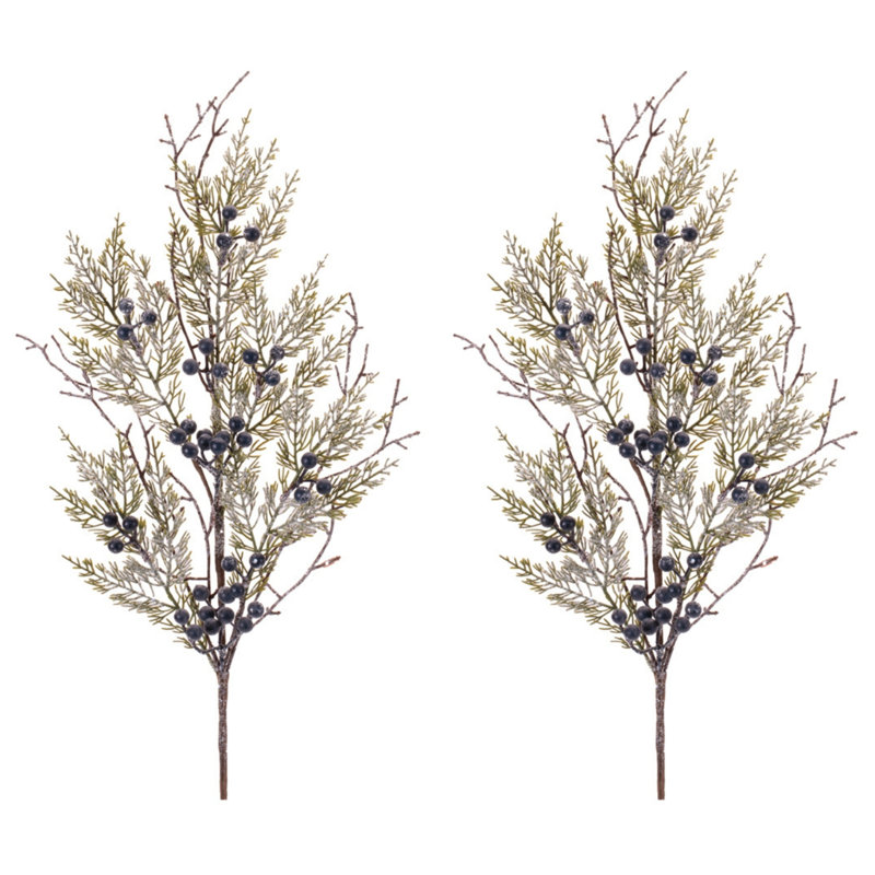 Snowy Juniper Spray (Set of 2)