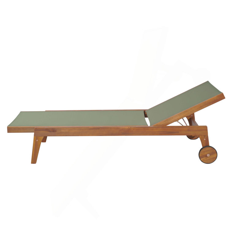 CHAISE EXTÉRIEURE, Vert / Naturel