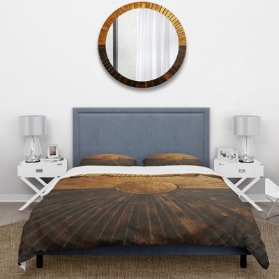Ensemble de housse de couette Bronze Brilliance Symmetry IV - Abstract Shapes