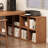 Brown L-Shaped Solid Wood desk-219451441-219451442