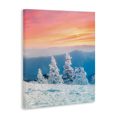 Feu et glace coucher de soleil sur toile, design par Jared Kreiss