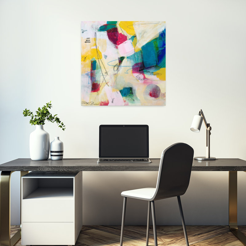 Oide 3, art abstrait contemporain, H 18 po x l 18 po