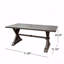 Table de salle à manger d'extérieur moderne en aluminium