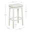 Tabouret de comptoir et de bar en bois massif sans dossier avec siège rembourré Bartonville-875261410-866721034