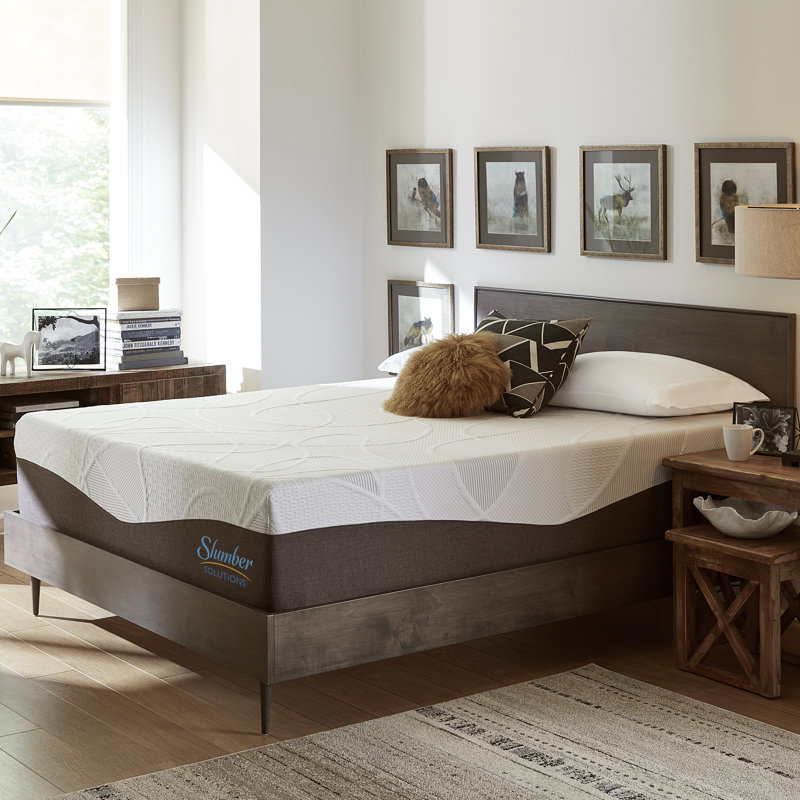 Matelas en mousse viscoélastique imprégnée de gel Slumber Solutions, Très grand californien, 14"