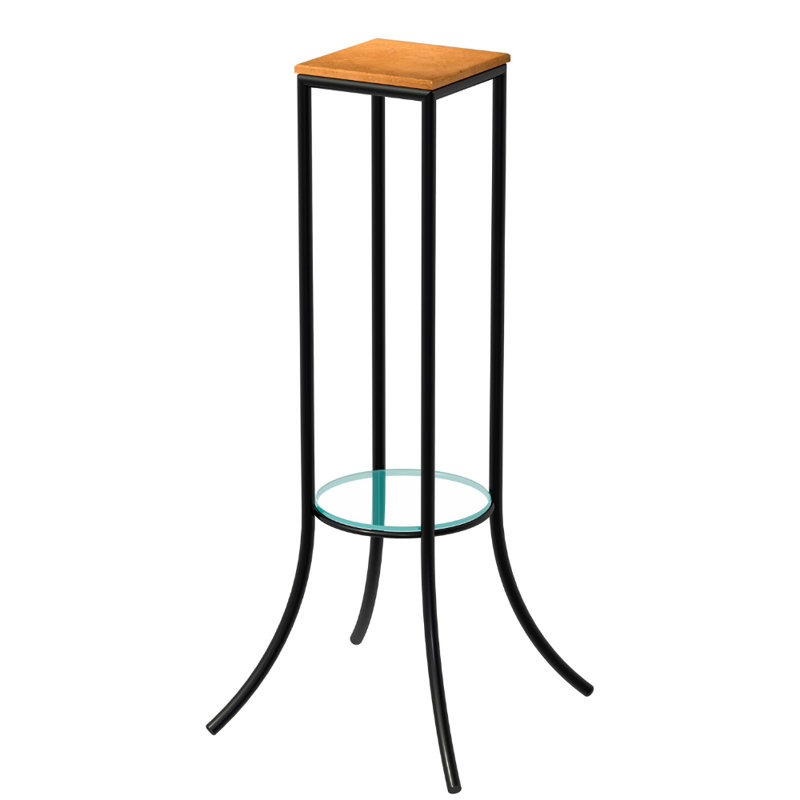 End Table, Black, Walnut