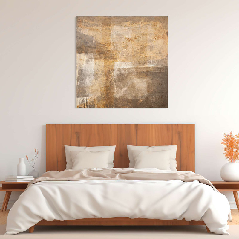 Abstract Painting: Horizon Of Light V - Wrapped Canvas Print, 70cm H x 70cm W