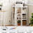 3-Tier Corner Cabinet Storage with USB Ports and Outlets,Corner Cube Storage Organizer for Small Spaces,Retro-533848618