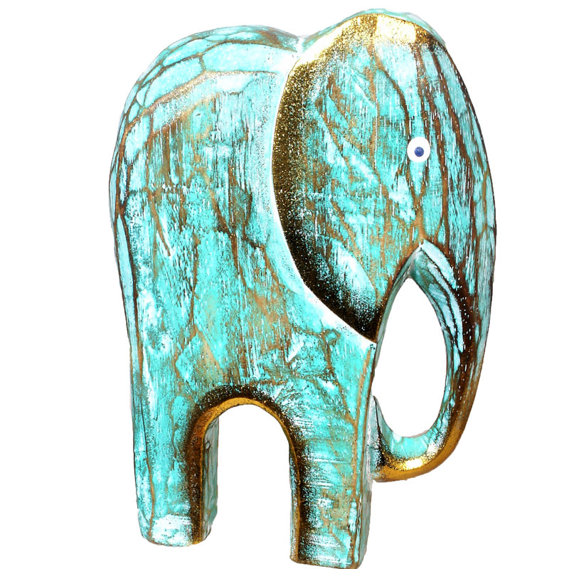 Figurine Balam ciselée à la main Bali, Vert