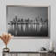 «Chicago Skyline at Night Black and White» - reproduction de photo-473287729-415524400