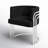 25'' Wide Velvet Barrel Single Chair-1841050159-1841050157