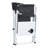 Oversized Fishing Chair With Storage Pockets & Side Table, 400lbs Weight Capacity, Black/grey, Comfortable And Lightweight Camping Padded For Outdoor Relaxation-518485566