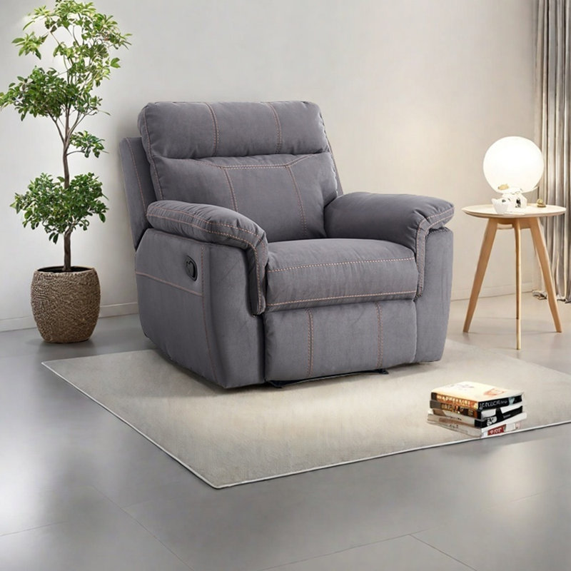 Chaise longue en éponge ergonomique, Grey Leathaire