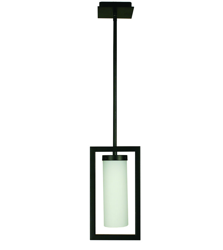 Luminaire suspendu géométrique 1 lumières simple Rametta, Noir mat