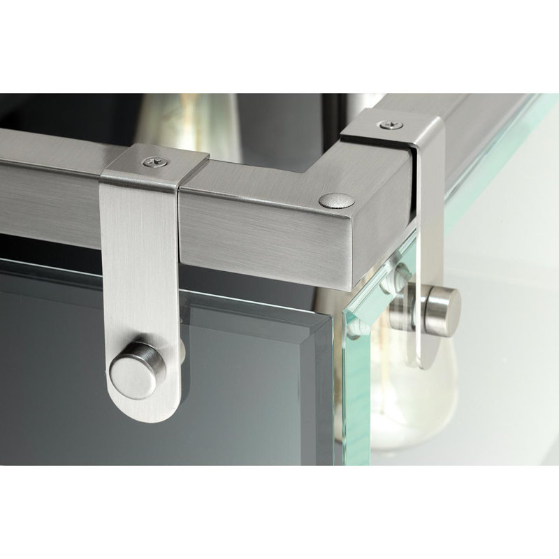 Luminaire suspendu simple à 1 lumière Bridgewood, Nickel brossé