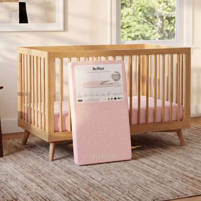 Breathable Essential Crib Mattress, Pink
