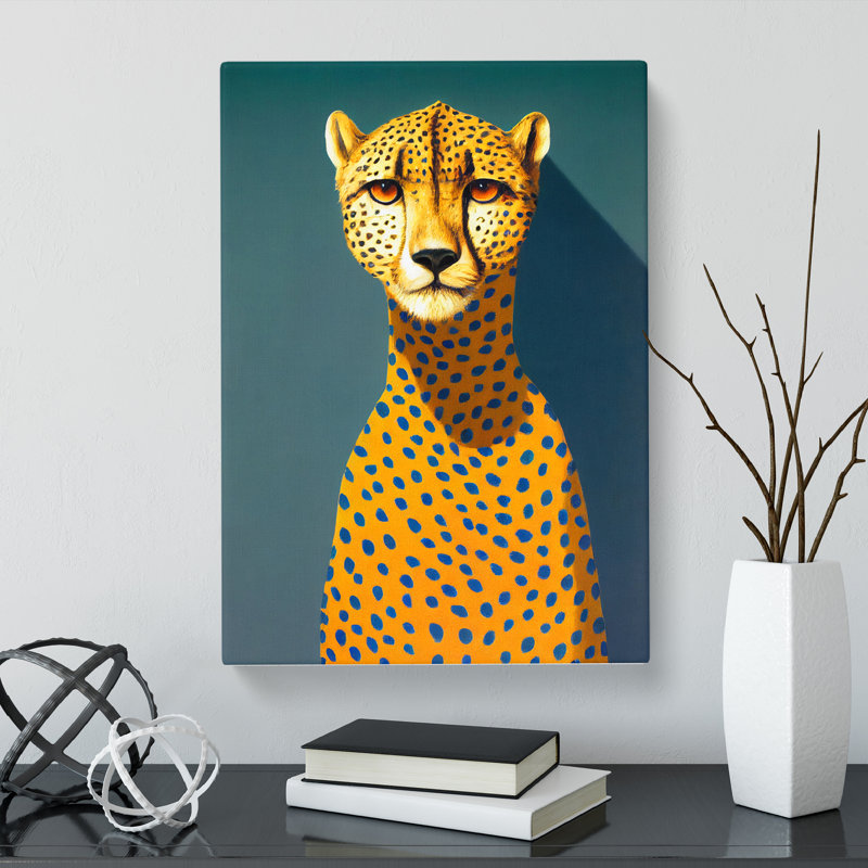 Unique Cheetah Vol.3 - Wrapped Canvas, 50cm H x 35cm W x 3cm D