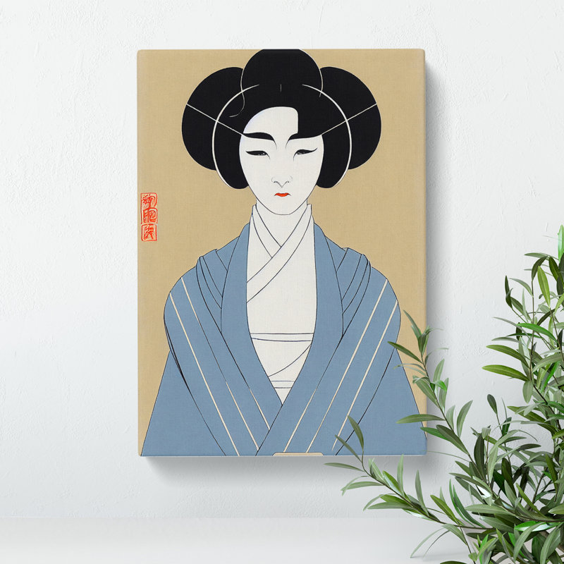 Classic Geisha No.2 - Wrapped Canvas, 60cm H x 40cm W