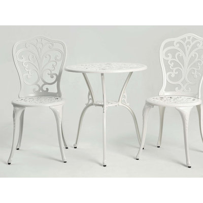 Best Choice Products 3-Piece Outdoor Rust-Resistant Cast Aluminum Patio Bistro Set by Astoria Grand